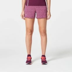Kalenji RUN DRY WOMEN'S RUNNING SHORTS PURPLE BRUSH