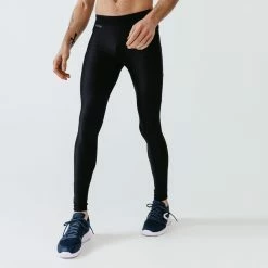 Flash Sale 👏 Kalenji Running Breathable Long Tights Dry - Black 👏 14 Kalenji Running Breathable Long Tights Dry - Black