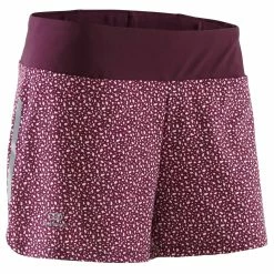 Kalenji RUN DRY WOMEN'S RUNNING SHORTS PURPLE BRUSH