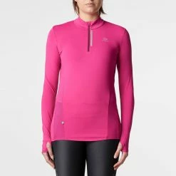 Kalenji Women's Long-Sleeved Zip Shirt Run Dry