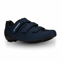 Btwin Road Bike Shoes 500 Blue Triathlon