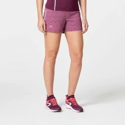 Kalenji RUN DRY WOMEN'S RUNNING SHORTS PURPLE BRUSH