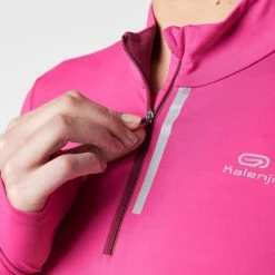 Kalenji Women's Long-Sleeved Zip Shirt Run Dry