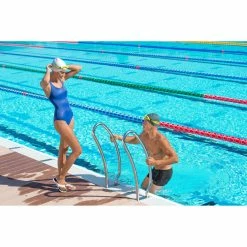 Nabaiji Tongga Pool Flip-Flops - White Blue Triathlon