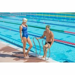 Nabaiji Tongga Pool Flip-Flops - White Blue Triathlon