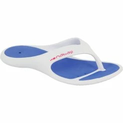 Nabaiji Tongga Pool Flip-Flops - White Blue Triathlon