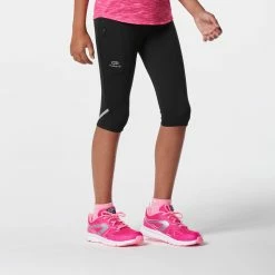 Kalenji Running Run Dry Cropped Pants Kids'