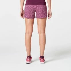 Kalenji RUN DRY WOMEN'S RUNNING SHORTS PURPLE BRUSH