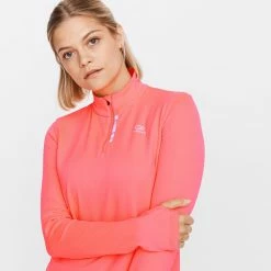 Kalenji Zip Warm Women's Long-sleeved Running T-shirt - Light Blue