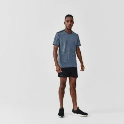 Promo ๐ Kalenji Running Breathable T-Shirt Dry+ - Black ๐ฏ 121 Kalenji Running Breathable T-Shirt Dry+ - Black