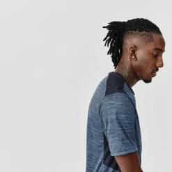 Promo ๐ Kalenji Running Breathable T-Shirt Dry+ - Black ๐ฏ 124 Kalenji Running Breathable T-Shirt Dry+ - Black