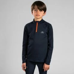 Kalenji Essential Long-Sleeved Athletic Jersey Kids'