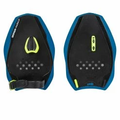 Nabaiji Swimming Paddles Quick-In 500 Size M Blue Yellow Triathlon