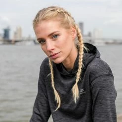 Kalenji Running Run Warm Sweater With Hoodie