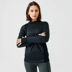 Kalenji Running Run Warm Sweater With Hoodie