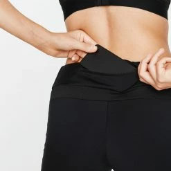 Kalenji Warm+ Running Warm Long Leggings - Black With Patterns