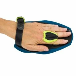 Nabaiji Swimming Paddles Quick-In 500 Size M Blue Yellow Triathlon