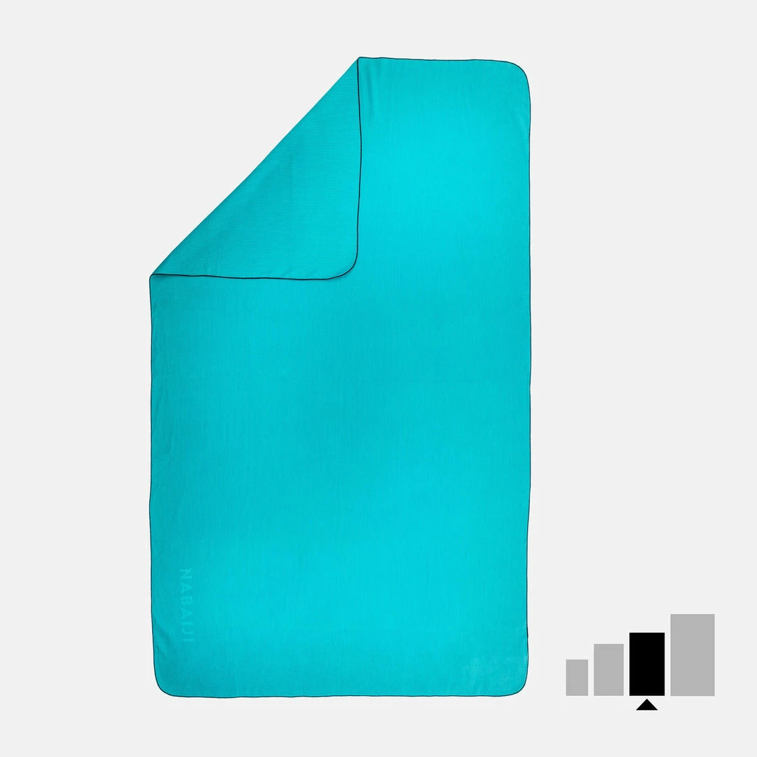 Promo 🎁 Nabaiji Swimming Microfibre Towel Size L 80 X 130 Cm - Dark Orange Striped Triathlon 🎁 6 Nabaiji Swimming Microfibre Towel Size L 80 X 130 Cm - Dark Orange Striped Triathlon