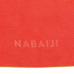 Promo 🎁 Nabaiji Swimming Microfibre Towel Size L 80 X 130 Cm - Dark Orange Striped Triathlon 🎁 34 Nabaiji Swimming Microfibre Towel Size L 80 X 130 Cm - Dark Orange Striped Triathlon