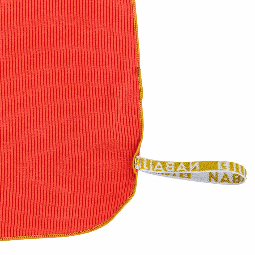 Promo 🎁 Nabaiji Swimming Microfibre Towel Size L 80 X 130 Cm - Dark Orange Striped Triathlon 🎁 11 Nabaiji Swimming Microfibre Towel Size L 80 X 130 Cm - Dark Orange Striped Triathlon