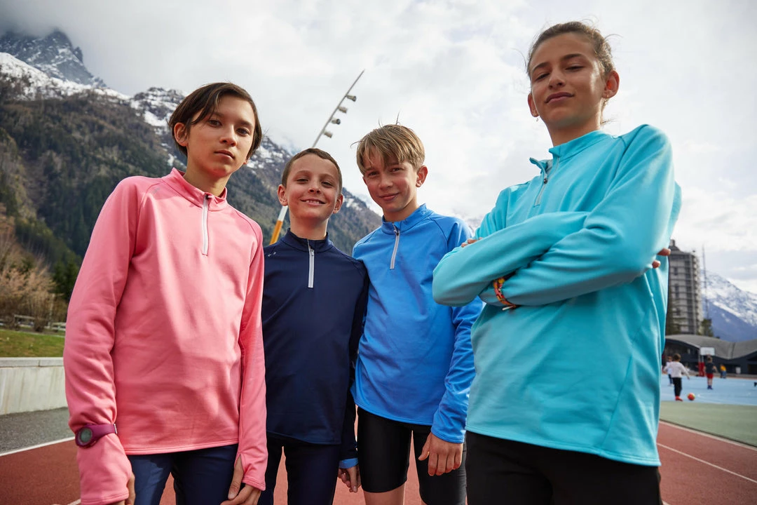 Cheap ๐ฏ Kiprun Running Kalenji AT100 Warm Half-Zipper LS Athletics Jersey Kids' ๐ 14 Kiprun Running Kalenji AT100 Warm Half-Zipper LS Athletics Jersey Kids'