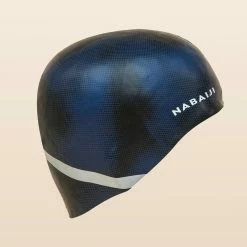 Nabaiji Silicone Swim Cap TERM BLACK