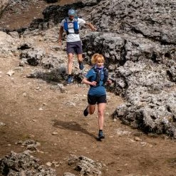 Evadict Short Sleeve Zip Trail Running T-Shirt