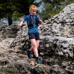 Evadict Short Sleeve Zip Trail Running T-Shirt