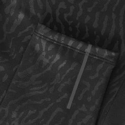 Kalenji Warm+ Running Warm Long Leggings - Black With Patterns