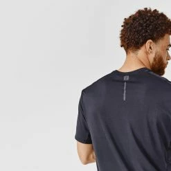 Promo ๐ Kalenji Running Breathable T-Shirt Dry+ - Black ๐ฏ 111 Kalenji Running Breathable T-Shirt Dry+ - Black
