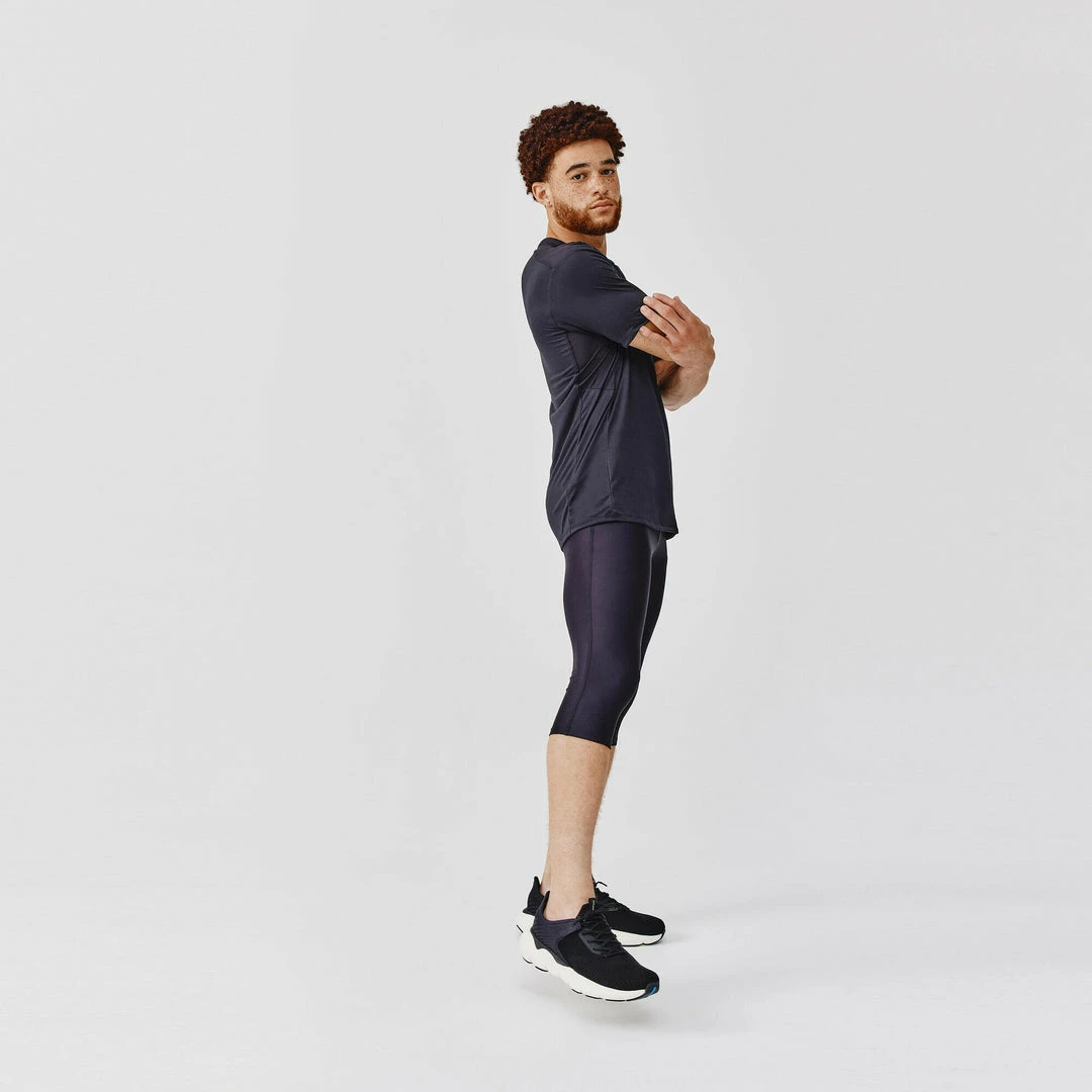 Promo ๐ Kalenji Running Breathable T-Shirt Dry+ - Black ๐ฏ 50 Kalenji Running Breathable T-Shirt Dry+ - Black