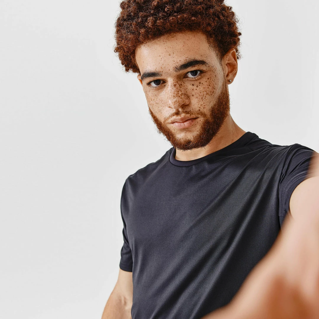 Promo ๐ Kalenji Running Breathable T-Shirt Dry+ - Black ๐ฏ 29 Kalenji Running Breathable T-Shirt Dry+ - Black