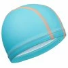 Nabaiji Plain Blue Silicone Coated Mesh Swim Cap Triathlon