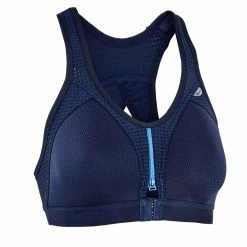 Kalenji Running High Impact Sports Bra With Zipper, Women's
