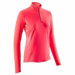 Kalenji Women's Running Long-Sleeved Shirt Zip Run Dry+