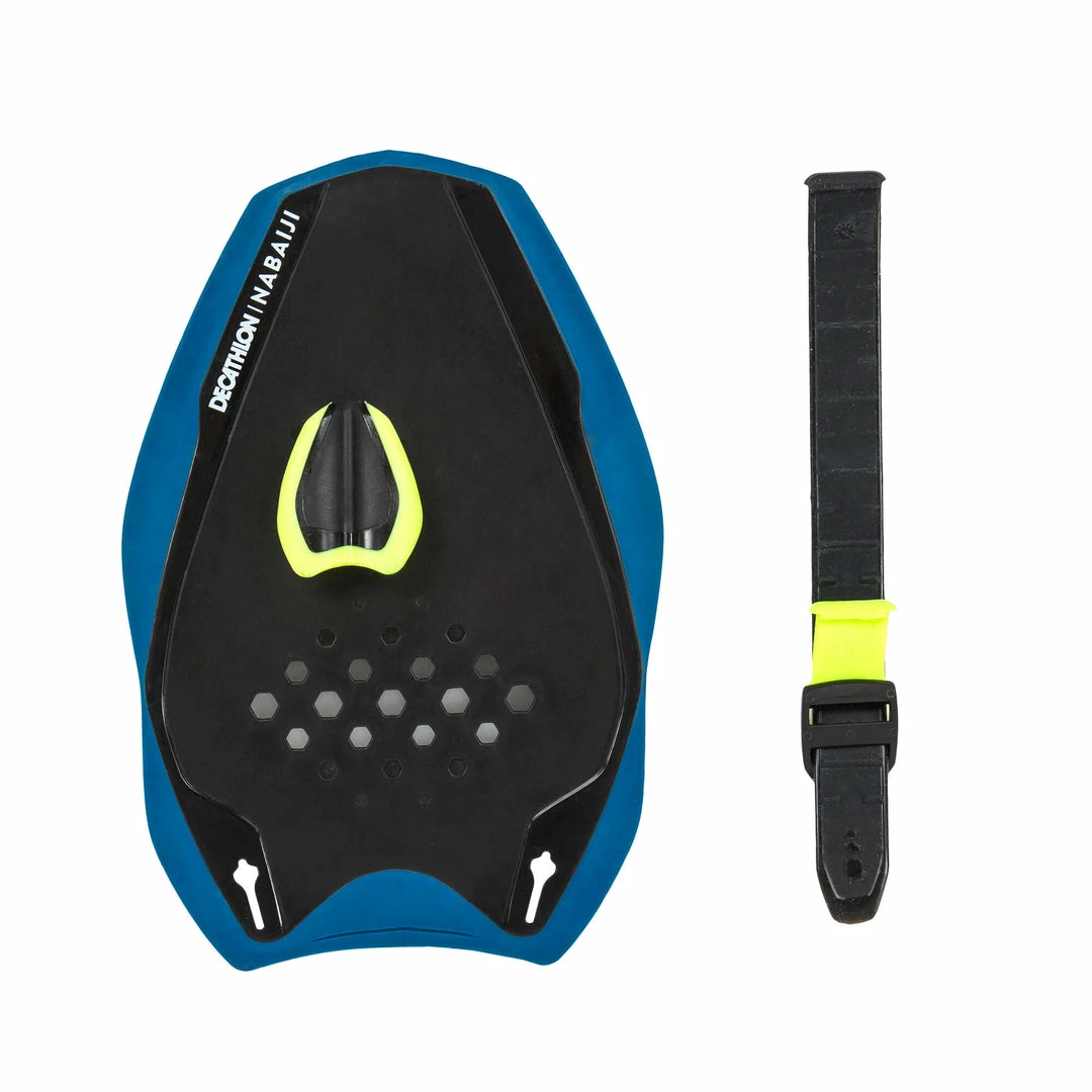 Nabaiji Swimming Paddles Quick-In 500 Size S - Blue Yellow Triathlon