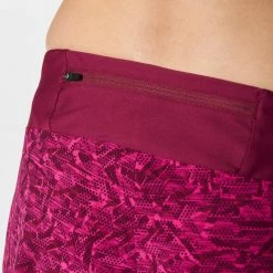 Kalenji RUN DRY WOMEN'S RUNNING SHORTS PURPLE BRUSH