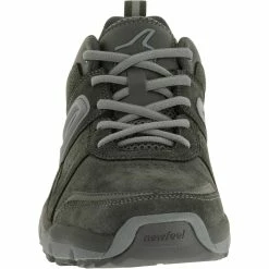 Brand new 💯 Newfeel Men's Power Walking Leather 👞 Shoes HW 540 Gray 💯 9 Newfeel Men's Power Walking Leather Shoes HW 540 Gray