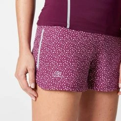 Kalenji RUN DRY WOMEN'S RUNNING SHORTS PURPLE BRUSH