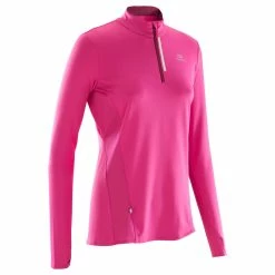 Kalenji Women's Long-Sleeved Zip Shirt Run Dry