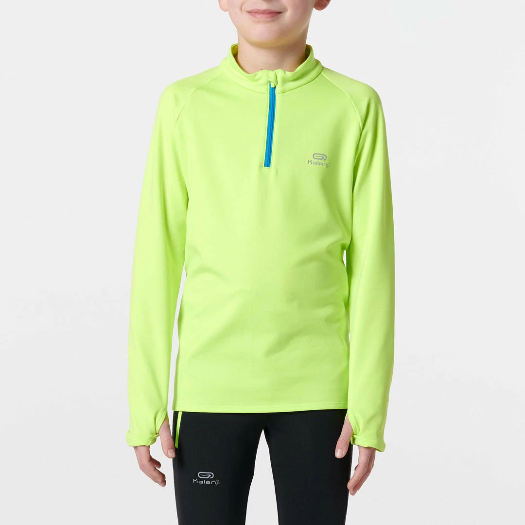 Kalenji Essential, Long-Sleeved Athletic Jersey, Kids' Running
