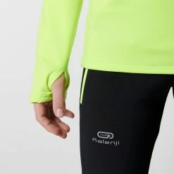 Kalenji Essential, Long-Sleeved Athletic Jersey, Kids' Running