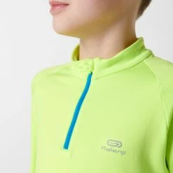 Kalenji Essential, Long-Sleeved Athletic Jersey, Kids' Running